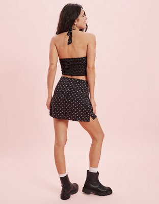 AE Floral Slit Mini Skirt