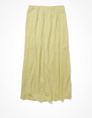 AE Floral Midi Slip Skirt