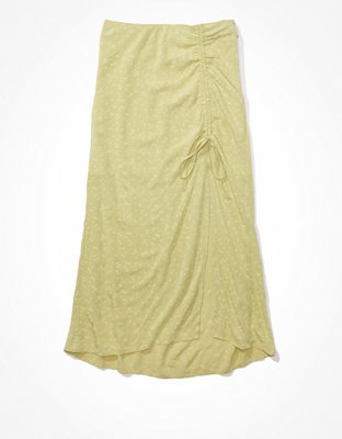 AE Floral Midi Slip Skirt