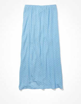 AE Floral Midi Slip Skirt