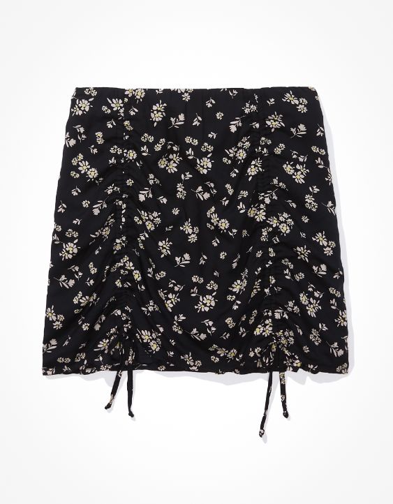 AE Silky Floral Mini Skirt