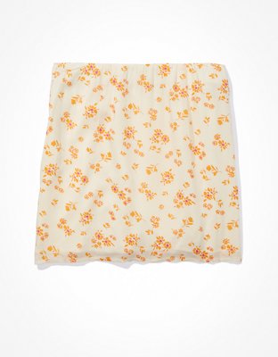 AE Silky Floral Mini Skirt
