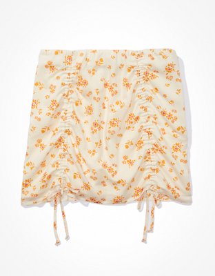 AE Silky Floral Mini Skirt