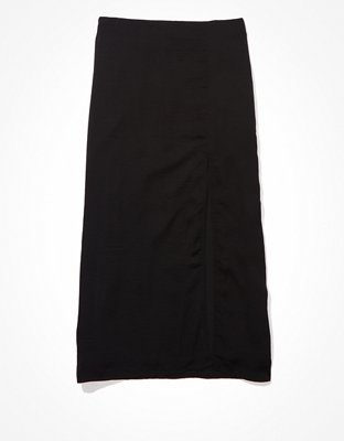 Jupe mi-longue avec fente à taille haute AE