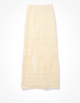 AE Knit Slit Midi Skirt