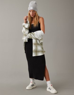 AE Ribbed Midi Sweater Skirt