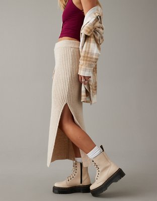 Sweater skirt outlet midi