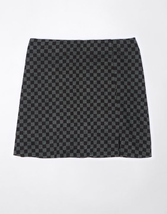 AE It Knit Checkered Mini Skort