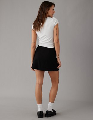 AE It Knit Asymmetrical High-Waisted Mini Skort