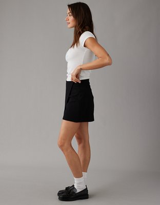 AE It Knit Asymmetrical High-Waisted Mini Skort