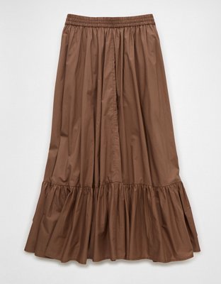 AE High-Waisted Ruffle Maxi Skirt