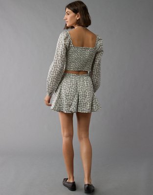 MakeMeChic Women's Floral Cut-Out Mini Dress - Sleeveless, High Waisted, Ruffle Hem Summer Beach Dress - View #4