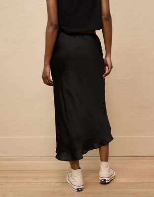 AE High-Waisted Midi Slip Skirt