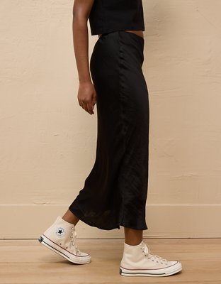 AE High-Waisted Midi Slip Skirt