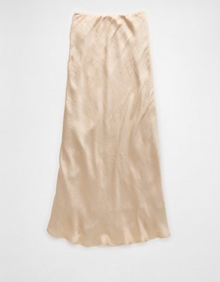 AE High-Waisted Midi Slip Skirt