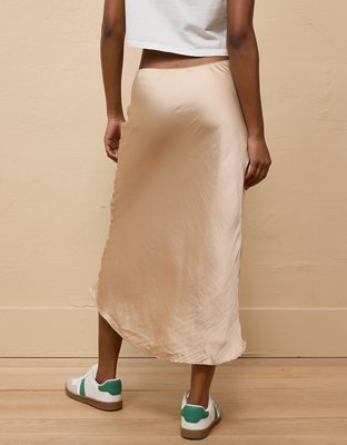 AE High-Waisted Midi Slip Skirt