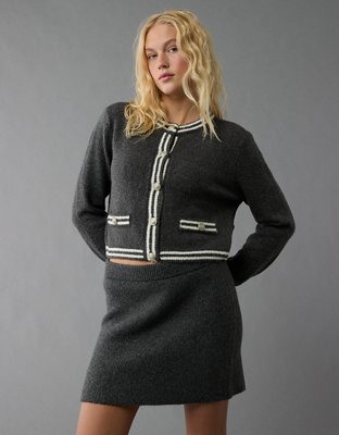 Женские юбки American Eagle AE High-Waisted Sweater Mini Skirt — фото 6