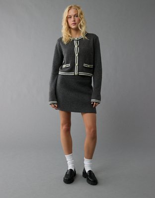 AE High-Waisted Sweater Mini Skirt