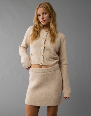 AE High-Waisted Sweater Mini Skirt