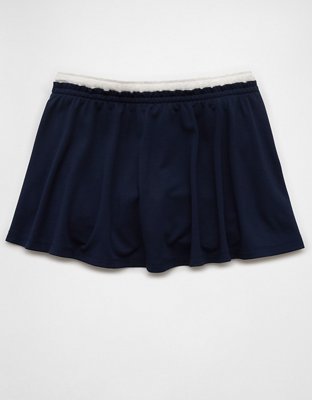 Minijupe-short en tricot à taille haute AE