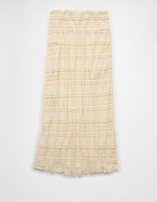 AE High-Waisted Lace Maxi Skirt