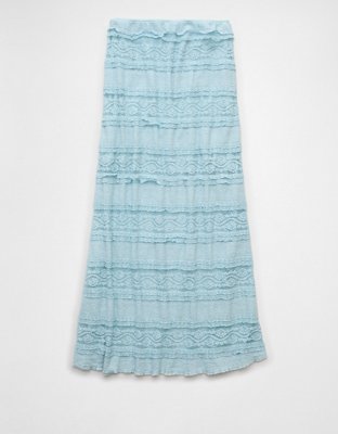 AE High-Waisted Lace Maxi Skirt