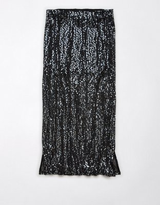Женские юбки American Eagle AE High-Waisted Sequin Maxi Skirt — фото 3