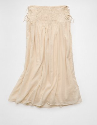 AE High-Waisted Tie Side Maxi Skirt