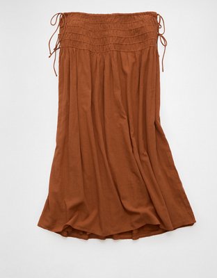 AE High-Waisted Tie Side Maxi Skirt