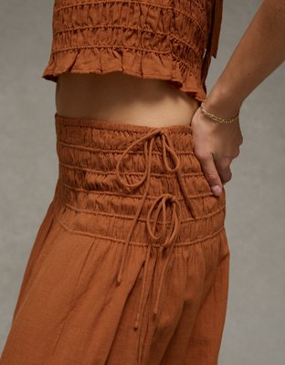 AE High-Waisted Tie Side Maxi Skirt