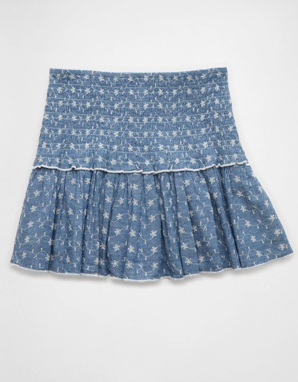 AE High-Waisted Smocked Mini Skirt - image 3