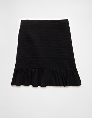 AE Sunchaser Knit High-Waisted Smocked Mini Skirt