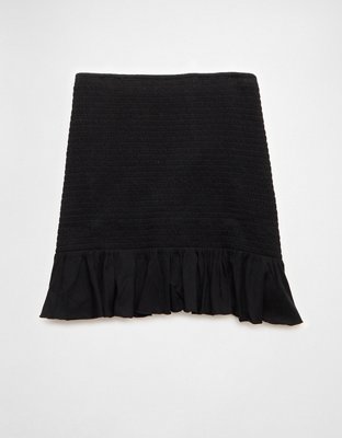 AE Sunchaser Knit High-Waisted Smocked Mini Skirt