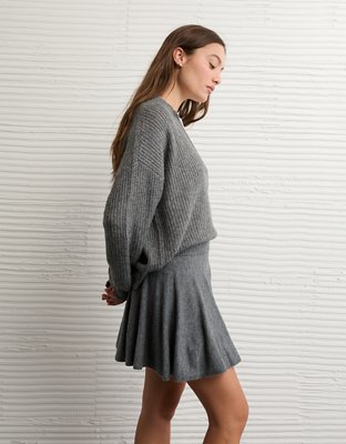 AE High-Waisted Sweater Mini Skort