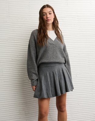 AE High-Waisted Sweater Mini Skort
