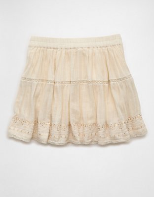 AE High-Waisted Lace Mini Skirt