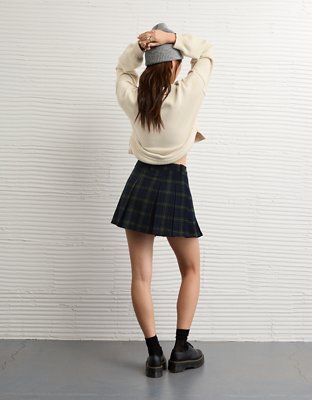 AE Mid-Rise Pleated Mini Skirt