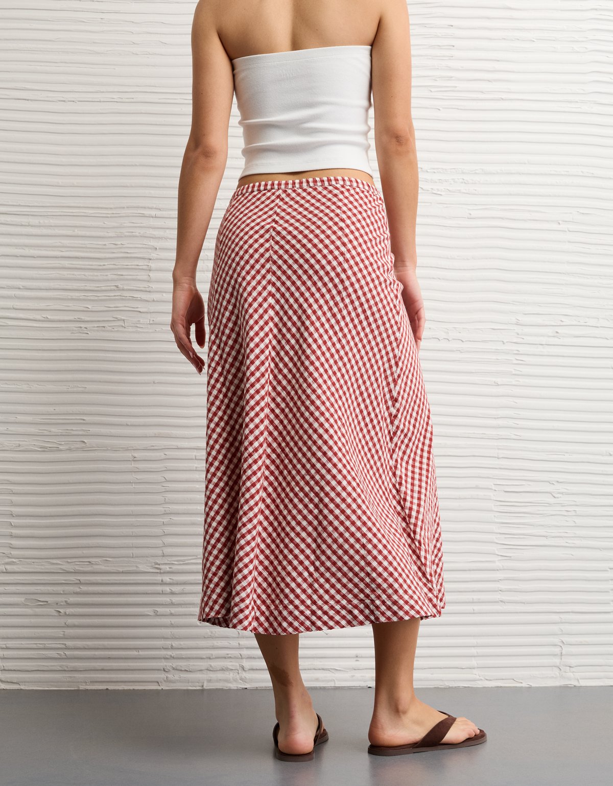 AE Linen-Blend Midi Skirt - image 3