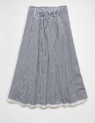 AE Stretch High-Waisted Midi Skirt