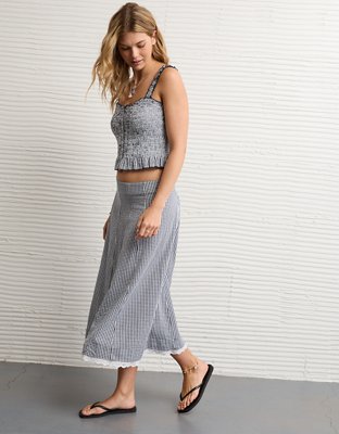 AE Stretch High-Waisted Midi Skirt