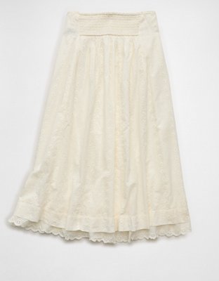 AE Stretch High-Waisted Midi Skirt