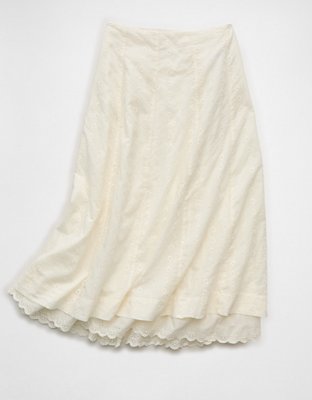 AE Stretch High-Waisted Midi Skirt