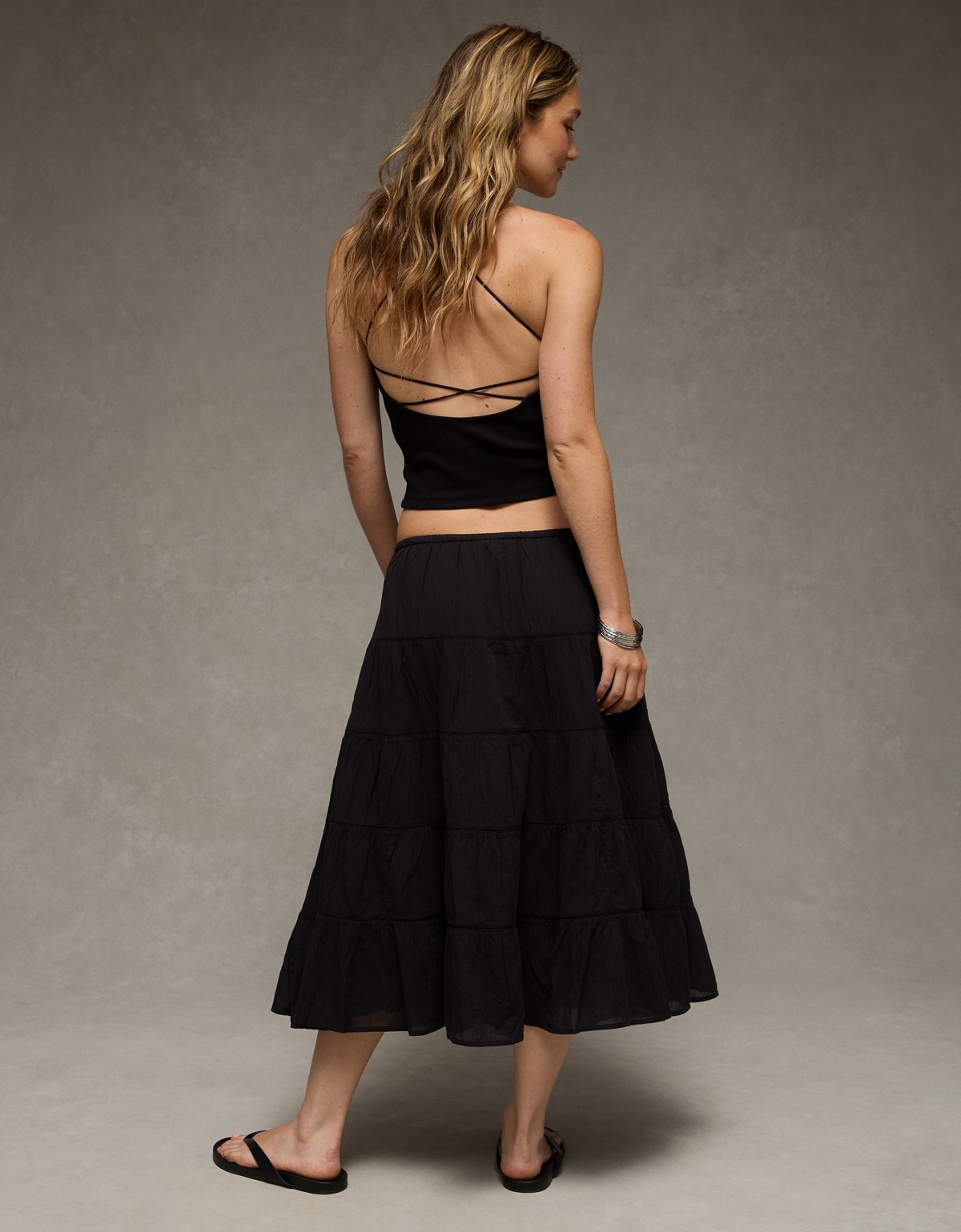 AE Tiered Midi Skirt - image 2