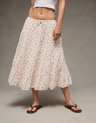 AE Tiered Midi Skirt