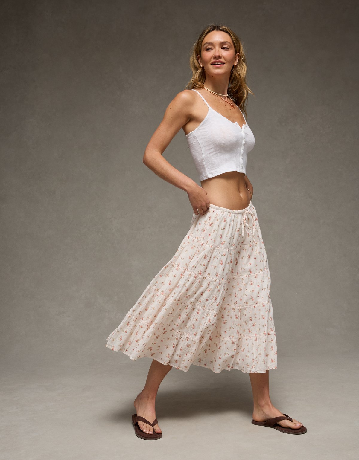 AE Tiered Midi Skirt - image 5