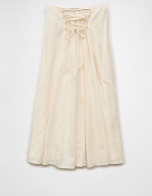 AE Mid-Rise Linen-Blend Maxi Skirt