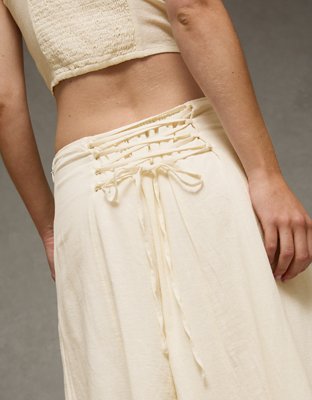 AE Mid-Rise Linen-Blend Maxi Skirt