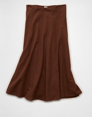 AE Mid-Rise Linen-Blend Maxi Skirt