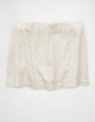AE Mid-Rise Linen-Blend Mini Skort