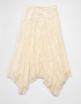 AE Mid-Rise Lace Maxi Skirt